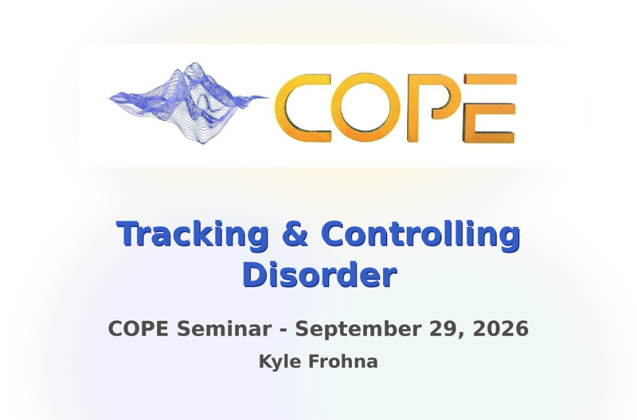 COPE announcement